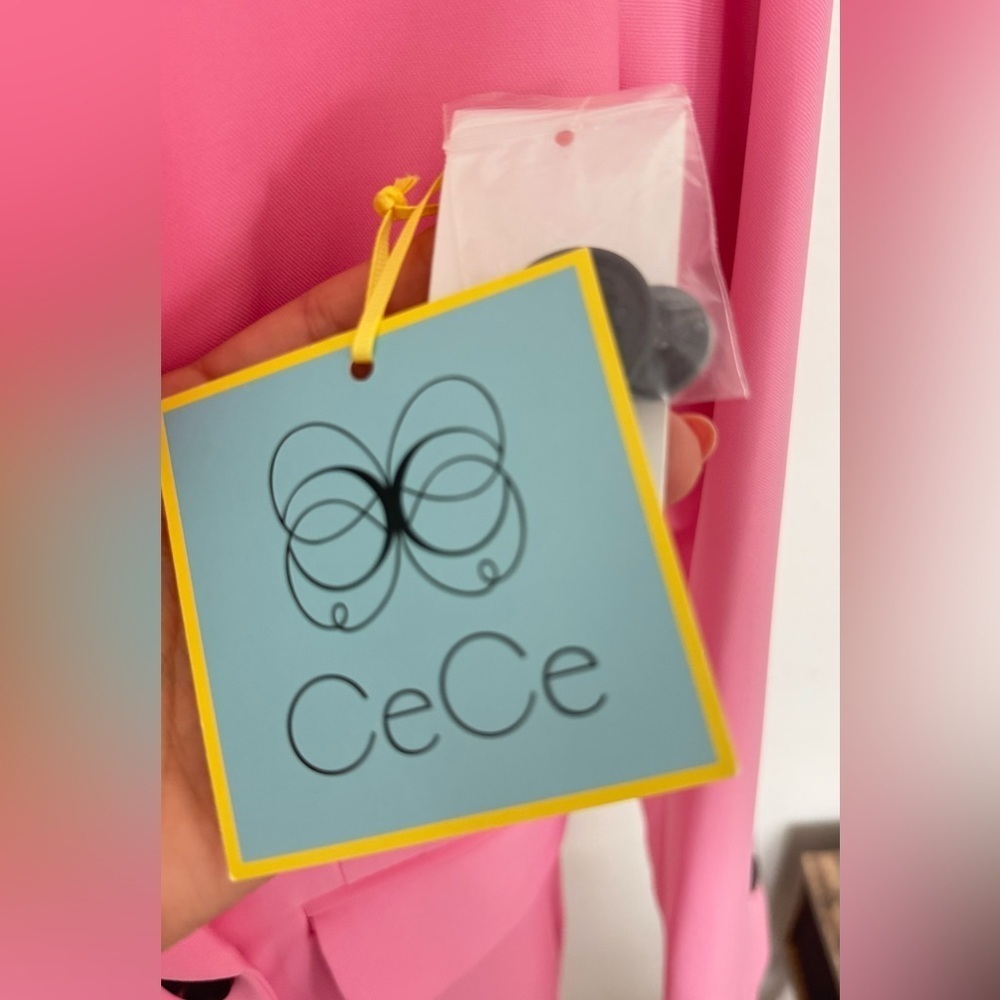 CeCe, pink, blazer, jacket Long Sleeve Double finished | Size 2 - Picture 8 of 9
